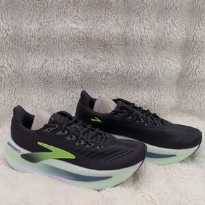 Brooks Men's Black and Lime Brooks Glycerin Max 2  Running Shoes